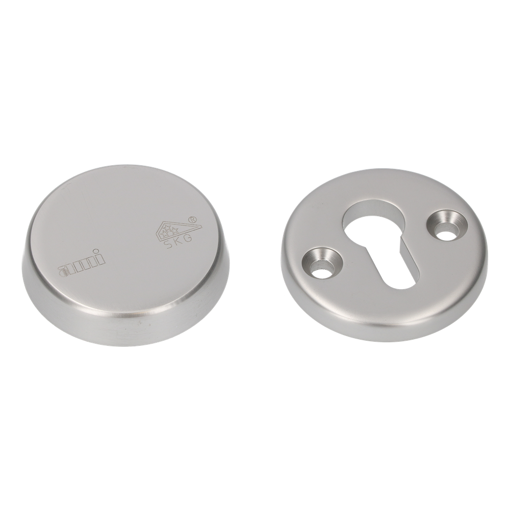 AMI Veiligheidsbeslag Rozet Rond Buiten Blind / Binnen Profielcilinder F1 Deurdikte 38/42Mm - 816120 afbeelding